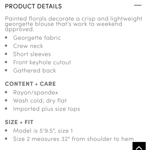 + TORRID Georgette Keyhole olive floral short sleeve blouse - Picture 5 of 6